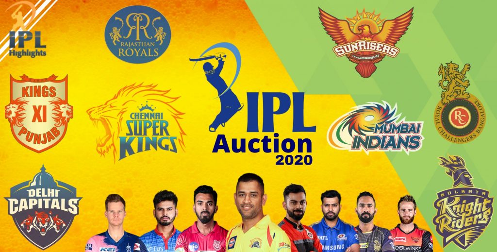 IPL Auction 2020 - IPLhightlights.in