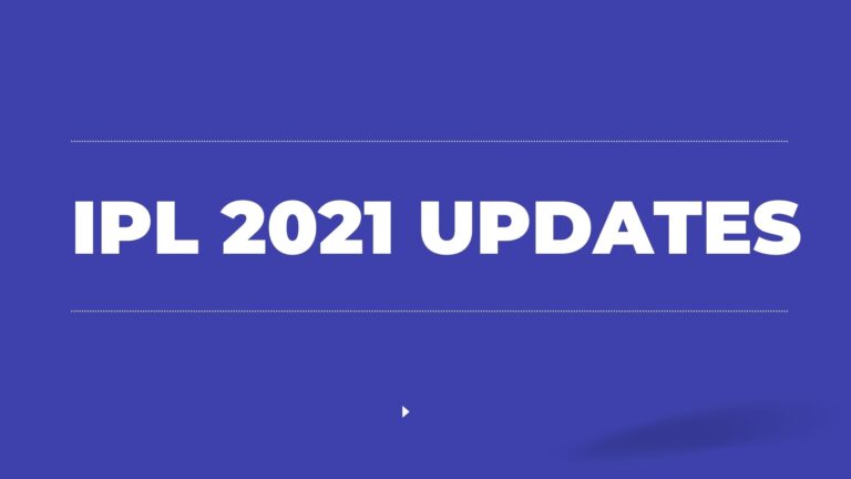 IPL 2021 updates