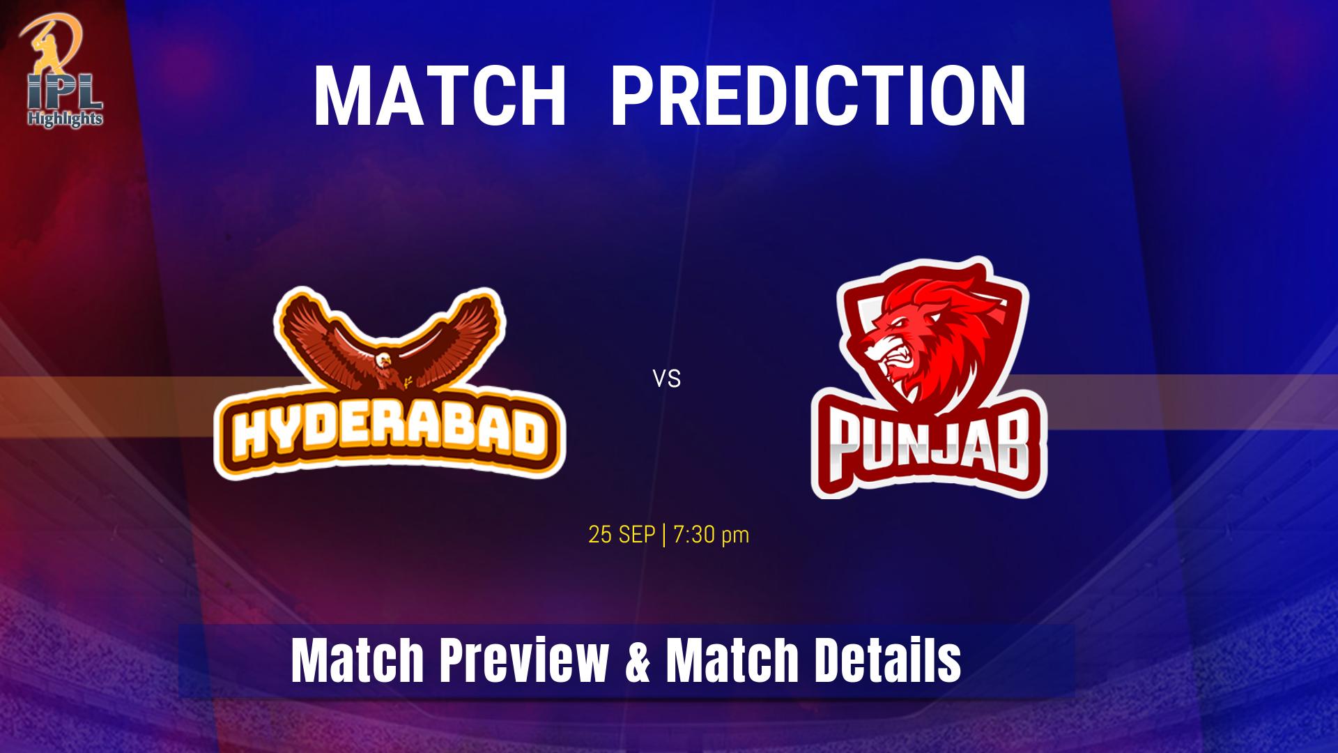 SRH vs PBKS match prediction